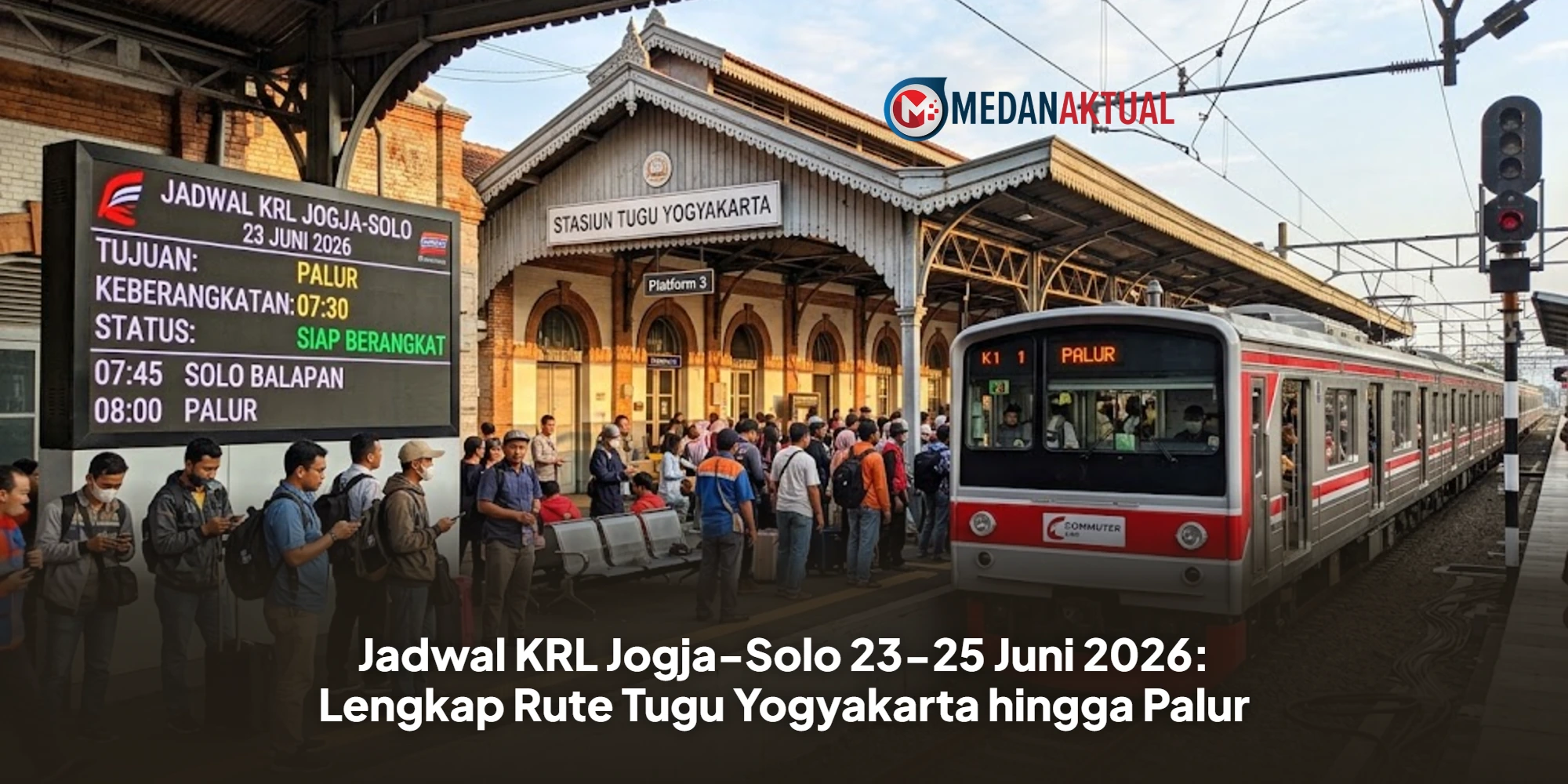 Jadwal KRL Jogja-Solo 23-25 Juni 2026: Lengkap Rute Tugu Yogyakarta hingga Palur