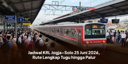 Jadwal KRL Jogja–Solo 25 Juni 2026, Rute Lengkap Tugu hingga Palur