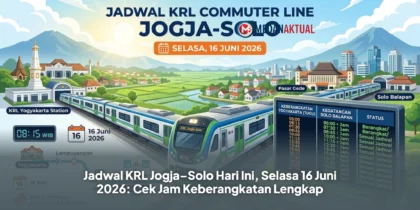 Jadwal KRL Jogja–Solo Hari Ini, Selasa 16 Juni 2026: Cek Jam Keberangkatan Lengkap