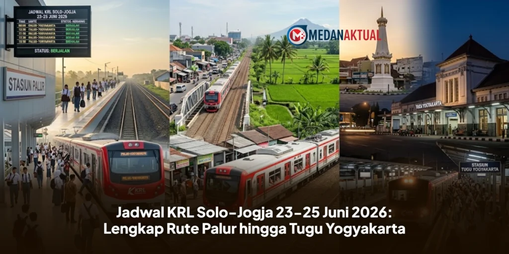 Jadwal KRL Solo-Jogja 23-25 Juni 2026: Lengkap Rute Palur hingga Tugu Yogyakarta