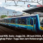 Jadwal KRL Solo-Jogja 26-28 Juni 2026, Rute Lengkap Palur-Tugu dan Jam Keberangkatan