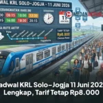 Jadwal KRL Solo–Jogja 11 Juni 2026 Lengkap, Tarif Tetap Rp8.000