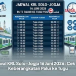 Jadwal KRL Solo–Jogja 16 Juni 2026: Cek Jam Keberangkatan Palur ke Tugu