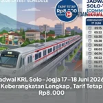 Jadwal KRL Solo–Jogja 17–18 Juni 2026: Keberangkatan Lengkap, Tarif Tetap Rp8.000