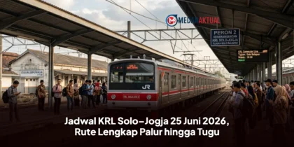 Jadwal KRL Solo–Jogja 25 Juni 2026, Rute Lengkap Palur hingga Tugu