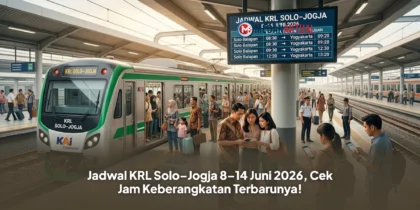 Jadwal KRL Solo–Jogja 8–14 Juni 2026, Cek Jam Keberangkatan Terbarunya!