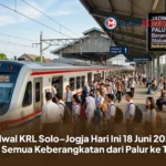 Jadwal KRL Solo–Jogja Hari Ini 18 Juni 2026, Cek Semua Keberangkatan dari Palur ke Tugu