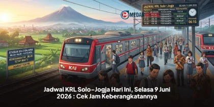 Jadwal KRL Solo–Jogja Hari Ini, Selasa 9 Juni 2026 : Cek Jam Keberangkatannya
