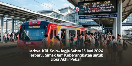 Jadwal KRL Solo–Jogja Sabtu 13 Juni 2026 Terbaru, Simak Jam Keberangkatan untuk Libur Akhir Pekan