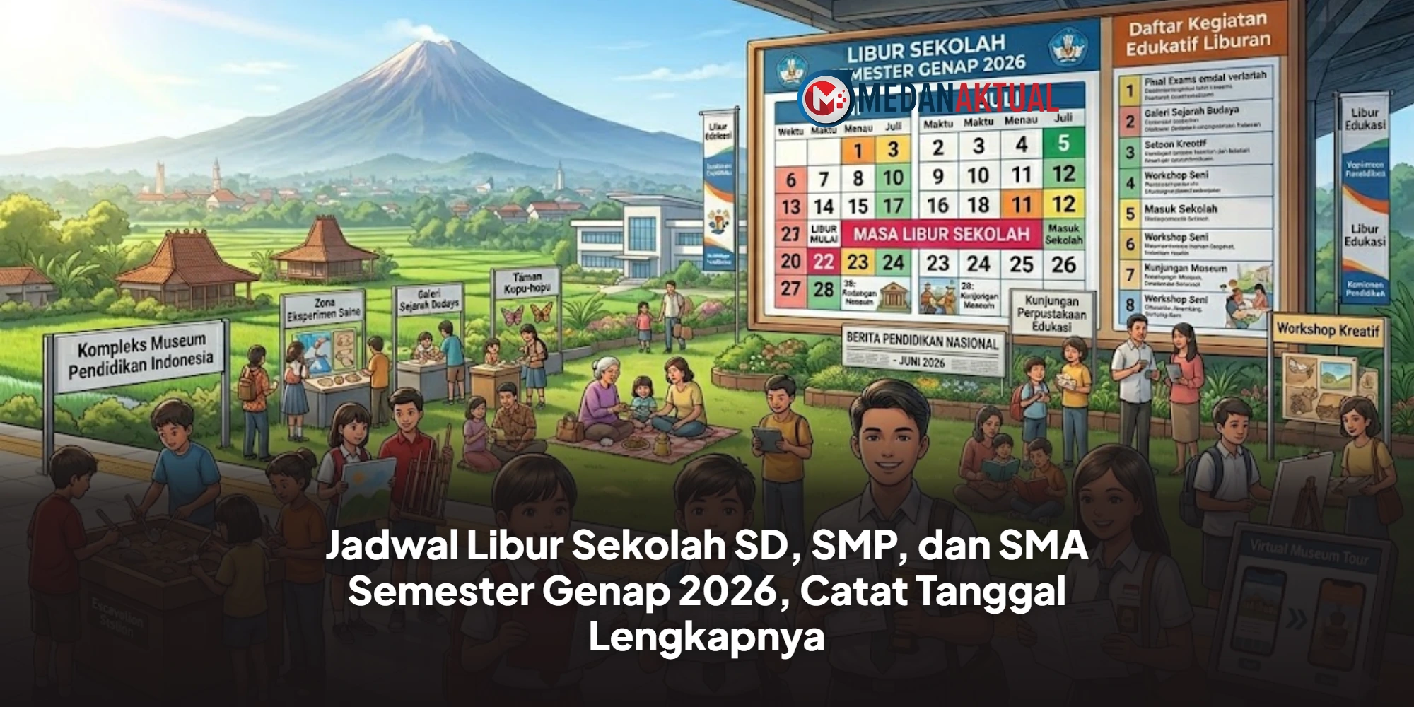Jadwal Libur Sekolah SD, SMP, dan SMA Semester Genap 2026, Catat Tanggal Lengkapnya