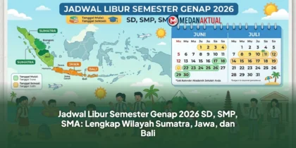 Jadwal Libur Semester Genap 2026 SD, SMP, SMA: Lengkap Wilayah Sumatra, Jawa, dan Bali