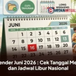 Kalender Juni 2026 Lengkap, Cek Daftar Libur Nasional dan Cuti Bersama
