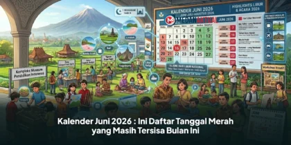 Kalender Juni 2026 : Ini Daftar Tanggal Merah yang Masih Tersisa Bulan Ini