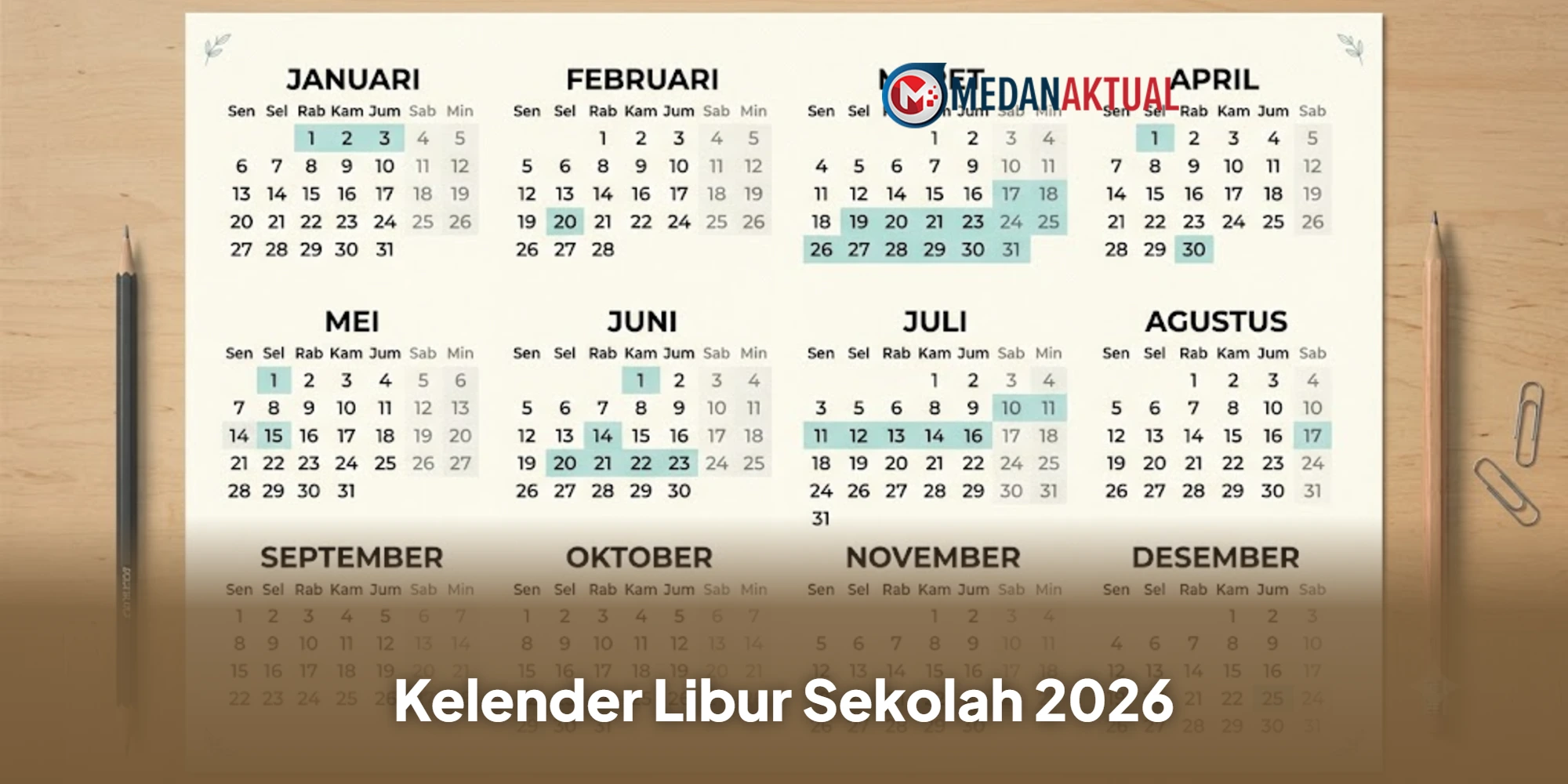 Kalender Libur Sekolah Akhir Tahun Ajaran 2025/2026 di Berbagai Daerah