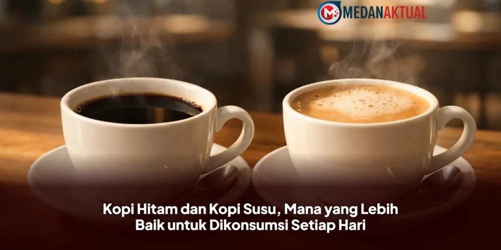 Kopi Hitam dan Kopi Susu, Mana yang Lebih Baik untuk Dikonsumsi Setiap Hari