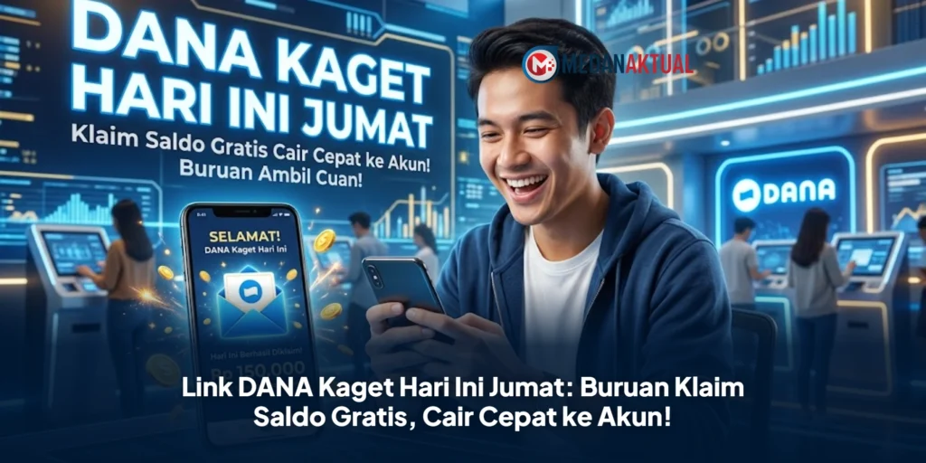 Link DANA Kaget Hari Ini Jumat: Buruan Klaim Saldo Gratis, Cair Cepat ke Akun!