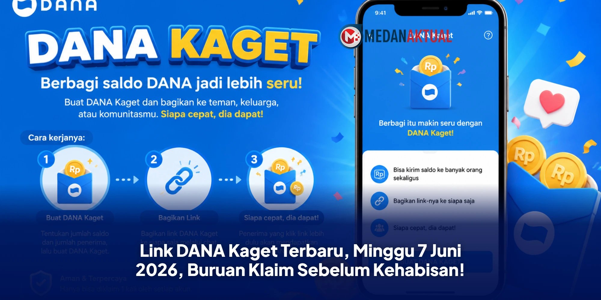 Link DANA Kaget Terbaru, Minggu 7 Juni 2026, Buruan Klaim Sebelum Kehabisan!