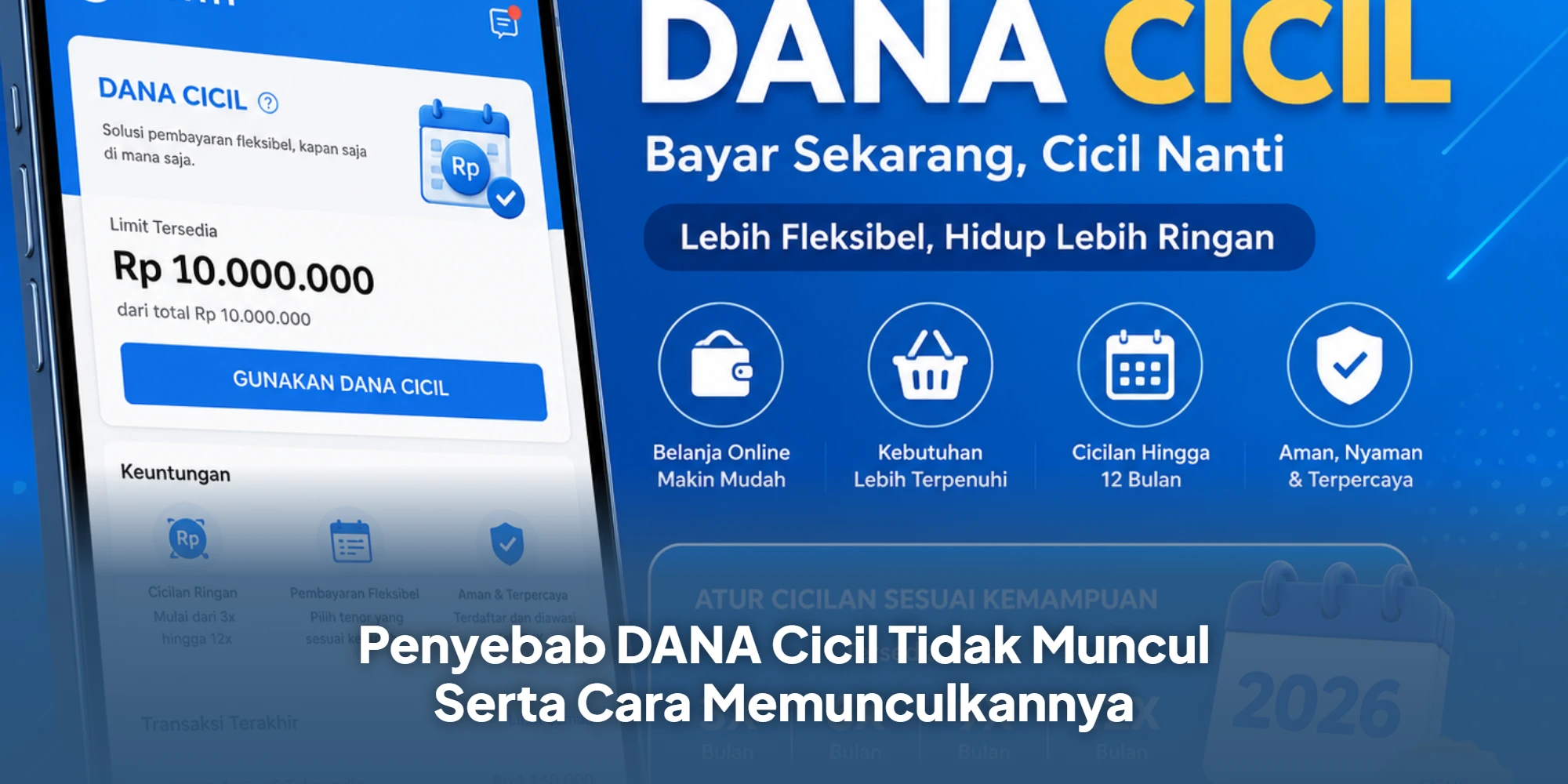 Penyebab DANA Cicil Tidak Muncul Serta Cara Memunculkannya