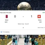Qatar vs Swiss: Hasil Pertandingan 0-1 Babak Pertama