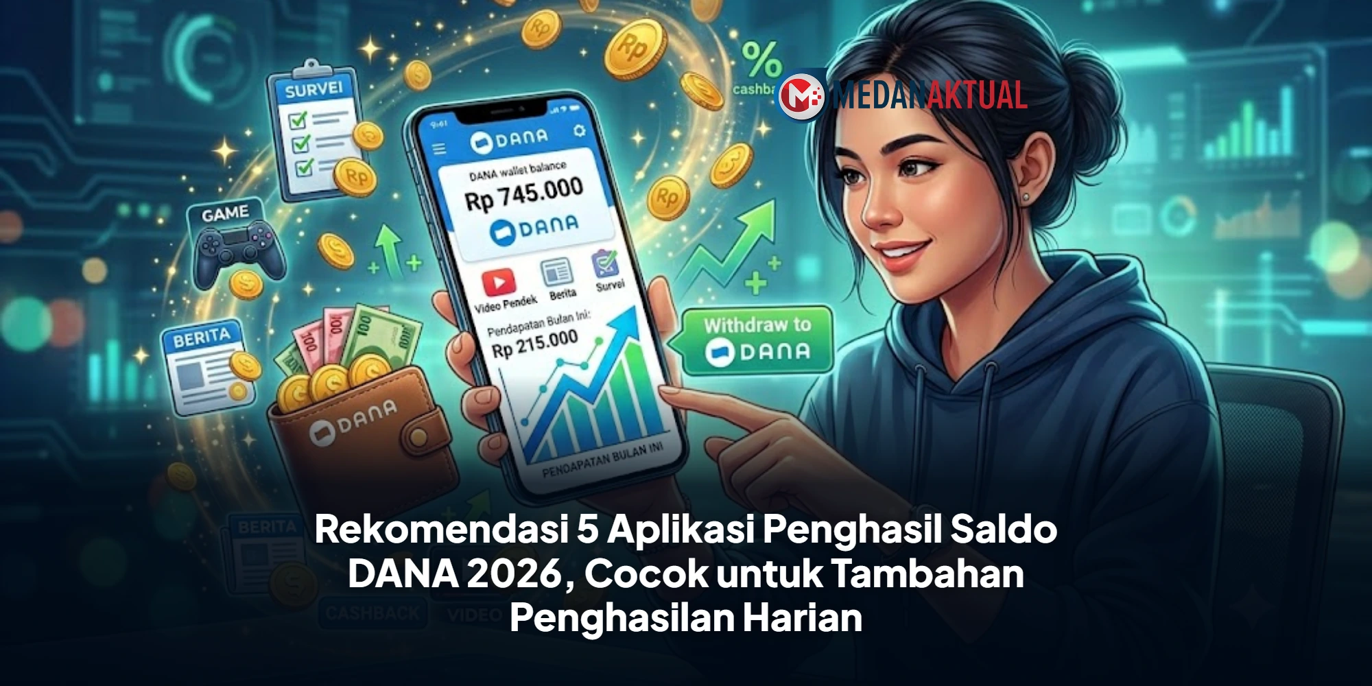 Rekomendasi 5 Aplikasi Penghasil Saldo DANA 2026, Cocok untuk Tambahan Penghasilan Harian