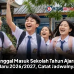 Tanggal Masuk Sekolah Tahun Ajaran Baru 2026/2027, Catat Jadwalnya