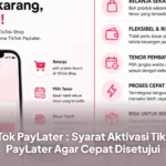 TikTok PayLater : Syarat Aktivasi TikTok PayLater Agar Cepat Disetujui