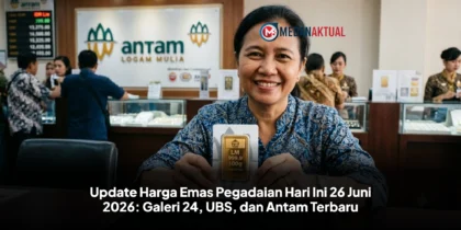 Update Harga Emas Pegadaian Hari Ini 26 Juni 2026: Galeri 24, UBS, dan Antam Terbaru