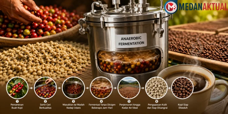 Anaerobic Process pada Kopi: Pengertian, Proses, dan Karakter Rasanya