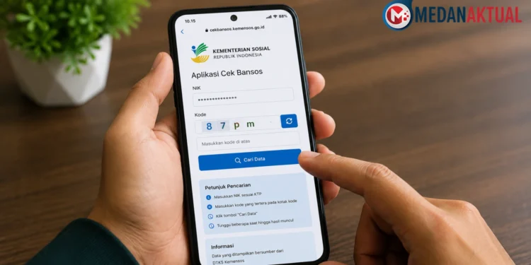 Cara Cek Bansos Kemensos 2026 Lewat HP, Kini Cukup Masukkan NIK KTP