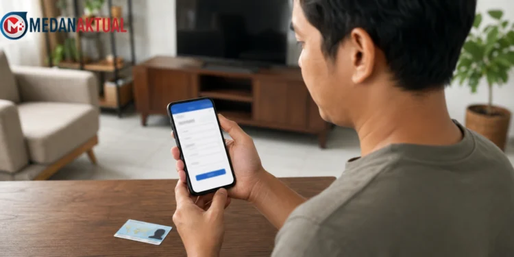 Cara cek bansos Kemensos secara online menggunakan NIK KTP lewat HP.