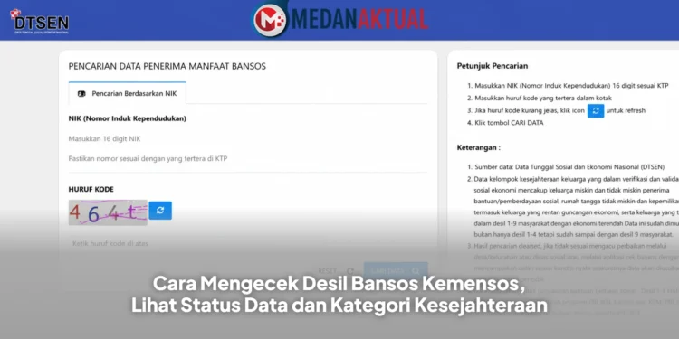 Cara Mengecek Desil Bansos Kemensos, Lihat Status Data dan Kategori Kesejahteraan