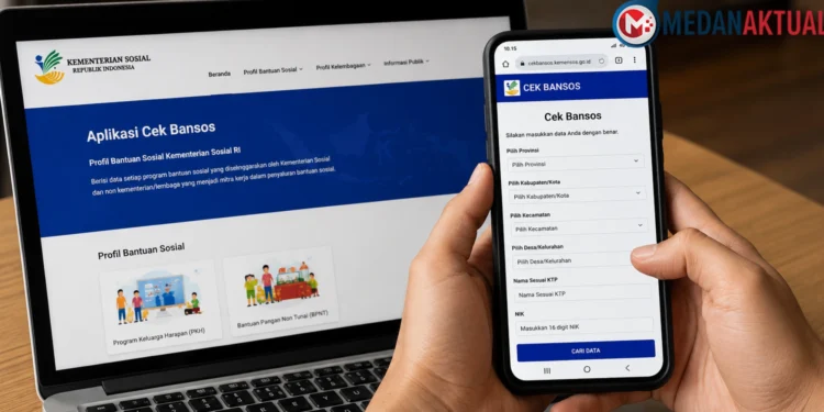 Cek Bansos Kemensos 2026 Lewat HP Pakai NIK KTP, Begini Cara Melihat Status Penerima