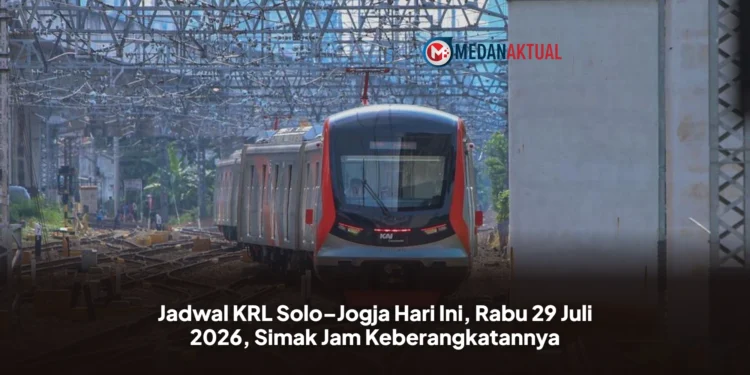 Jadwal KRL Solo–Jogja Hari Ini, Rabu 29 Juli 2026, Simak Jam Keberangkatannya