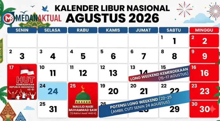 Libur Nasional Agustus 2026: Jadwal dan Long Weekend