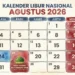 Libur Agustus 2026, Tips Menambah Menjadi Libur Panjang