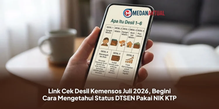 Link Cek Desil Kemensos Juli 2026, Begini Cara Mengetahui Status DTSEN Pakai NIK KTP