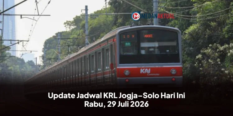 Update Jadwal KRL Jogja–Solo Hari Ini Rabu, 29 Juli 2026