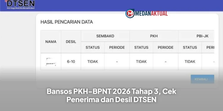 Bansos PKH-BPNT 2026 Tahap 3, Cek Penerima dan Desil DTSEN