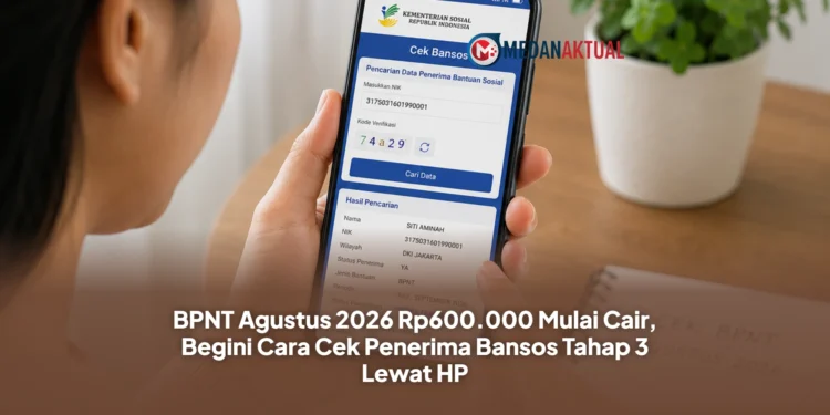 BPNT Agustus 2026 Rp600.000 Mulai Cair, Begini Cara Cek Penerima Bansos Tahap 3 Lewat HP