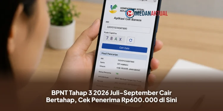 BPNT Tahap 3 2026 Juli-September Cair Bertahap, Cek Penerima Rp600.000 di Sini