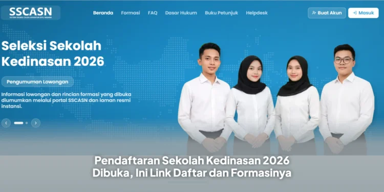 Pendaftaran Sekolah Kedinasan 2026 Dibuka, Ini Link Daftar dan Formasinya