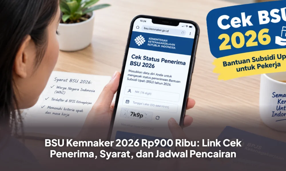 BSU Kemnaker 2026 Rp900 Ribu: Link Cek Penerima, Syarat, dan Jadwal Pencairan