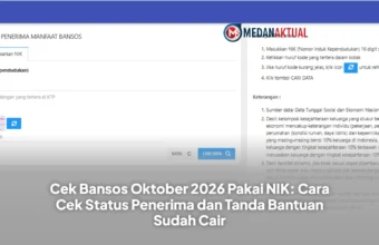 Cek Bansos Oktober 2026 Pakai NIK: Cara Cek Status Penerima dan Tanda Bantuan Sudah Cair
