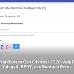 Daftar Bansos Cair Oktober 2026: Ada PKH Tahap 4, BPNT, dan Bantuan Beras
