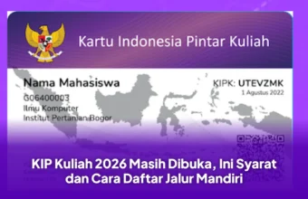 KIP Kuliah 2026 Masih Dibuka, Ini Syarat dan Cara Daftar Jalur Mandiri